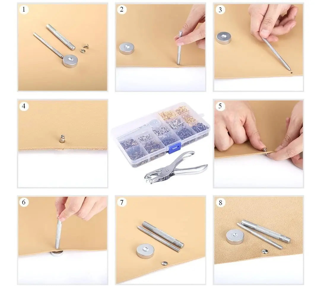 Pinza Ojalillos Y Tachas Completo 240 Pcs