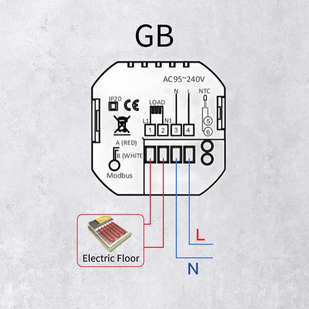 Gb Termostato Losa Radiante Wifi Blanco