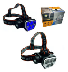 Linterna Led De Cabeza Minero Caza Pesca