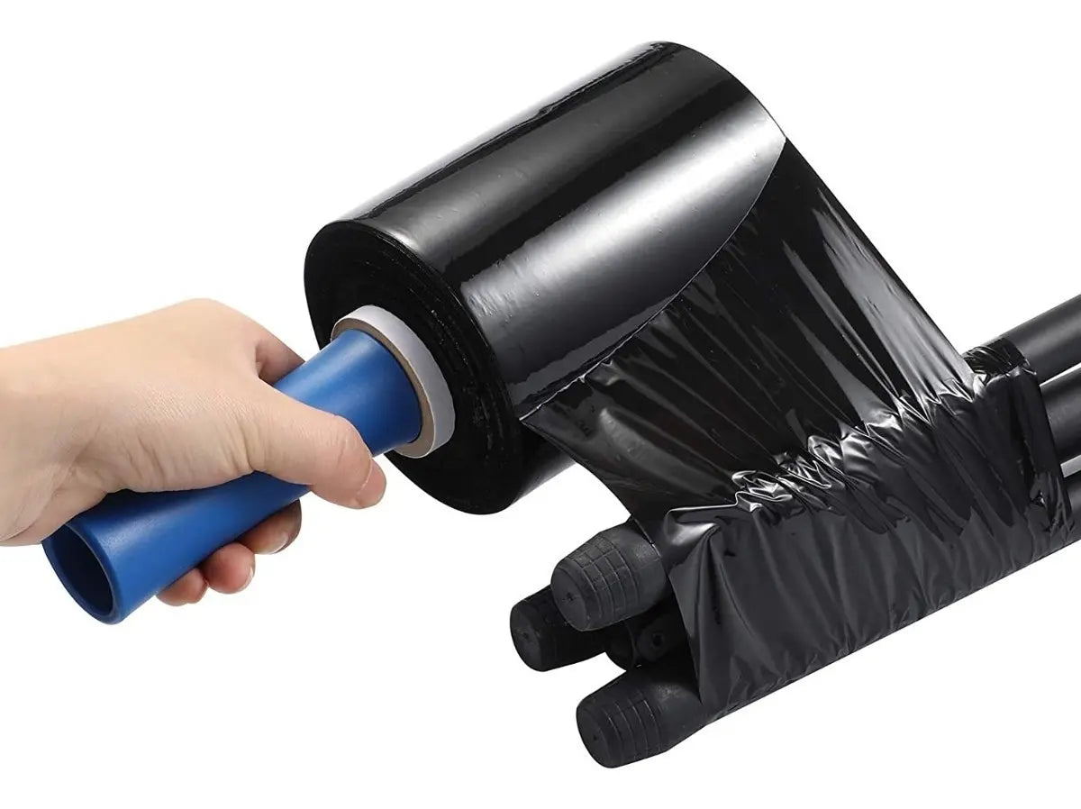 Nylon Film Stretch Negro para Embalaje Rollo - Electroimporta