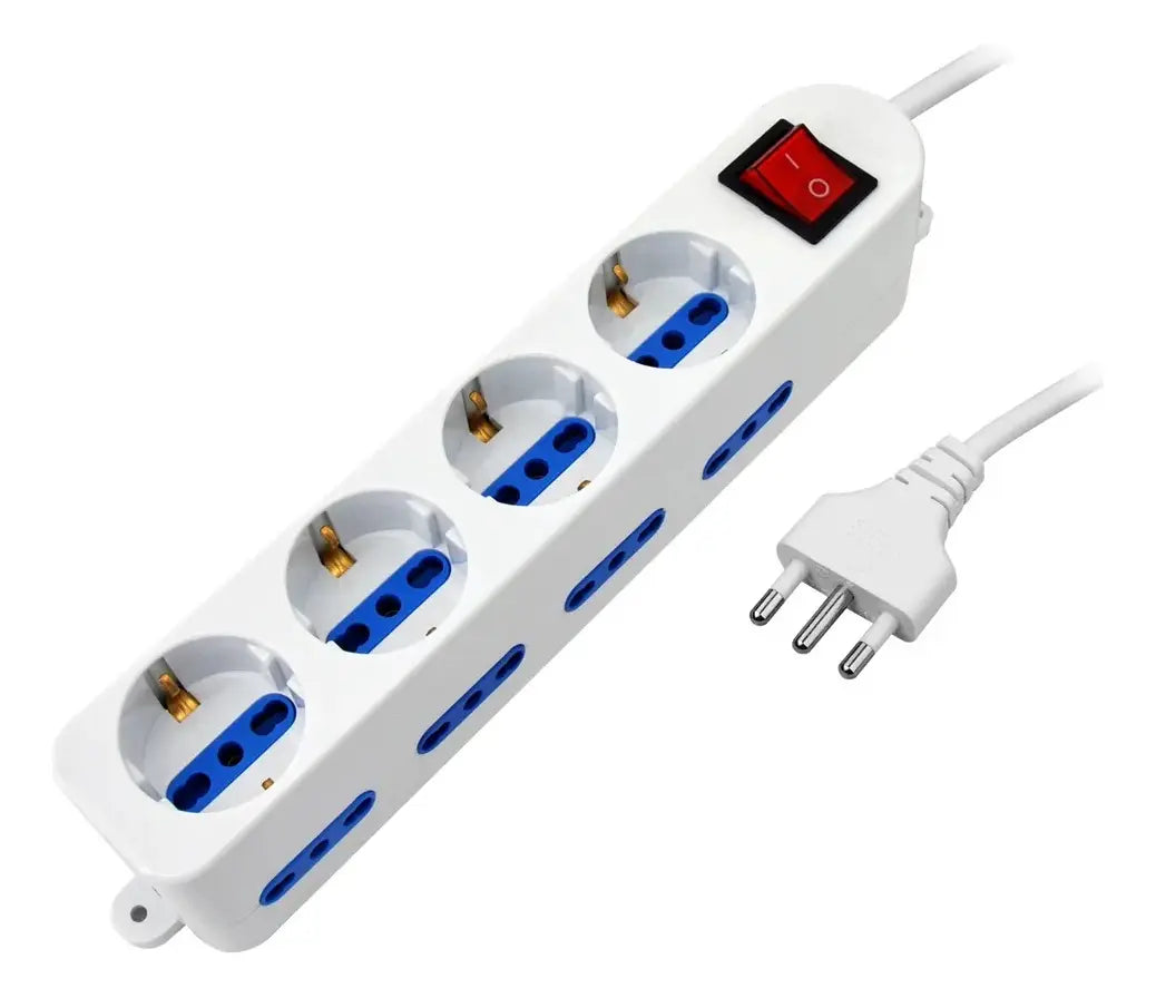 Alargue - Zapatilla 8 Toma Modulares + 4 Schuko - Cable 3M - vista 2 - Electroimporta