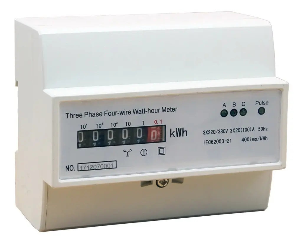 Medidor Consumo Trifásico Mecanico Kw/h - Electroimporta