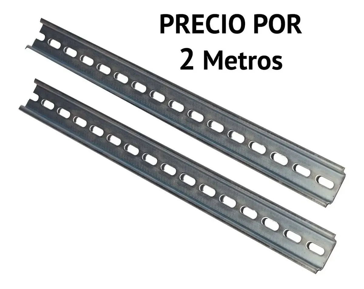 Riel Din Chapa Calado 2 Metros - vista 2 - Electroimporta