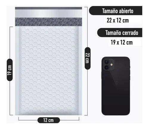 Pack X10 Sobres Burbujas Globos 22x12cm