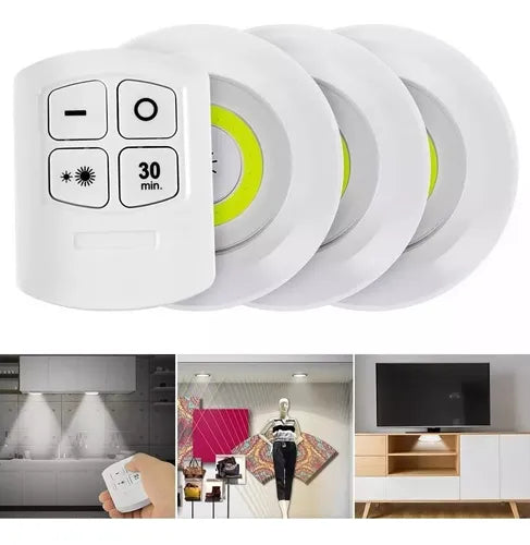Luces X3 Led Inalámbricas X3 Con Control Remoto -