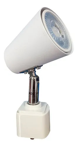 Spot 1 Luz Blanco Para Riel Gu10 Movil