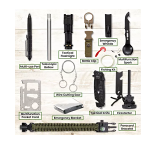 Kit Completo De Supervivencia Tactico Estuche