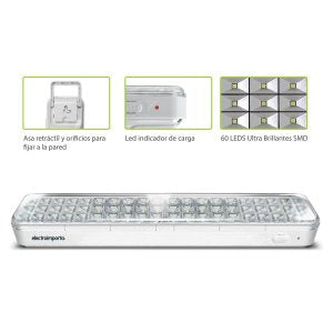 Luz de Emergencia Homologada 60 leds
