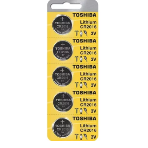 Pack X5 Pila Toshiba Cr2016 3v Lithium