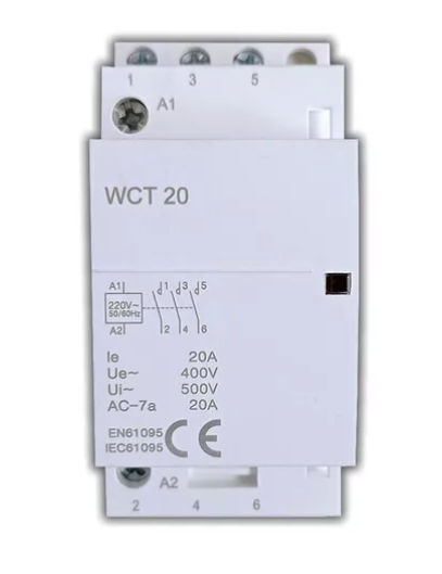 Contactor Relay Modular 20a 3p Din 220v Din