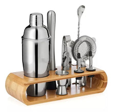 Set 10 Piezas Coctelería Base Bambú Bartender