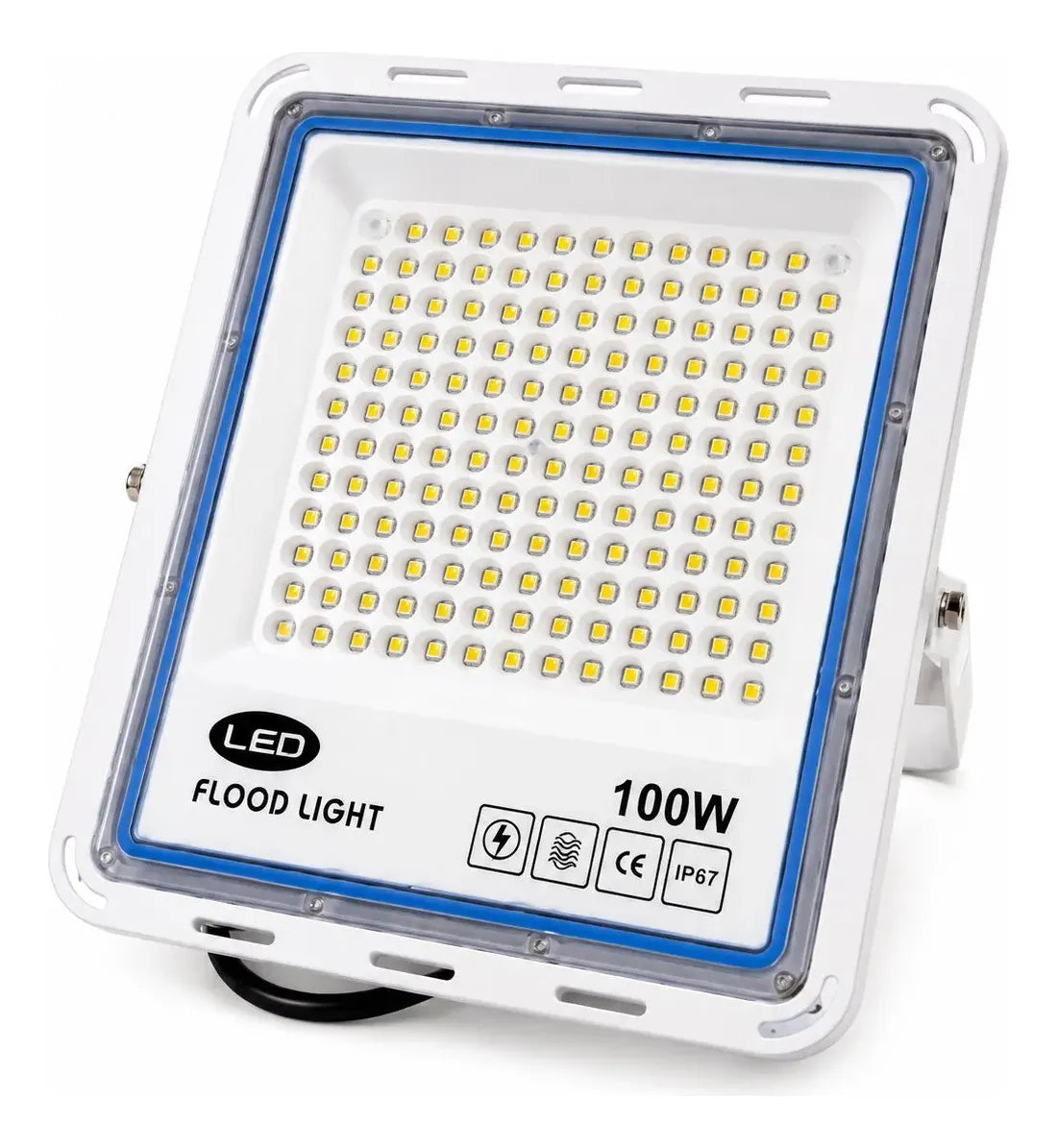 Foco Luz Led Reflector Exterior Ip66 100w 6000k Con Lupa