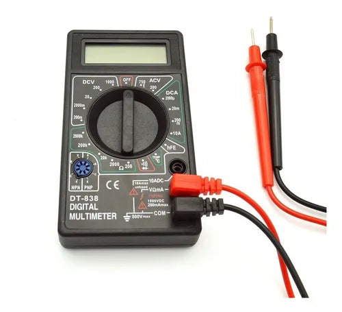 Tester Digital Display Grande C/medidor De Tempertura
