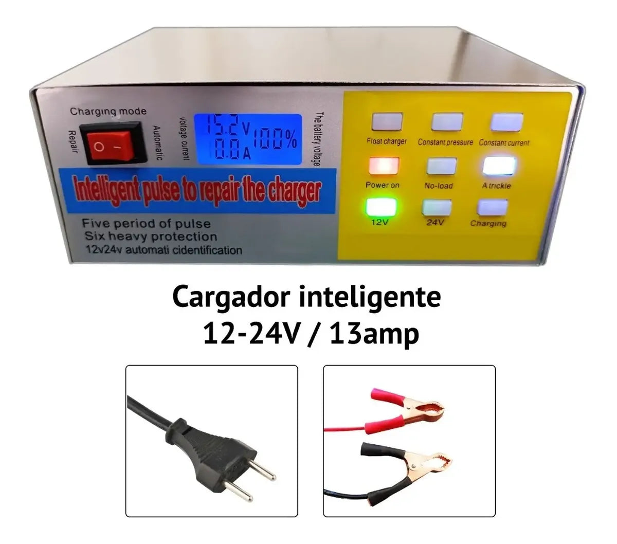 Cargador De Bateria 13 Amp Auto Moto