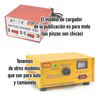 Cargador De Batería Moto 10 Amp