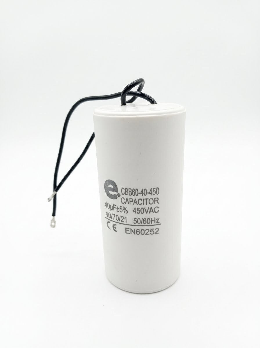 Capacitor Condensador Arranque Motor 40 Uf