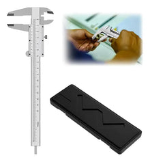 Calibre acero 150mm con estuche