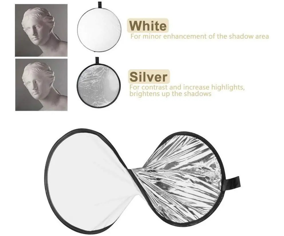Disco Reflector Luz Plegable Fotografía Video - vista 2 - Electroimporta