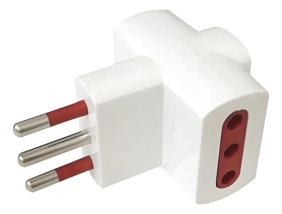 Adaptador Múltiple Con Ficha De 3 En Línea 3 Salidas