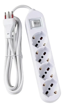 Alargador Conatel Vivion 4sch 4 Tomas Blanco 3m