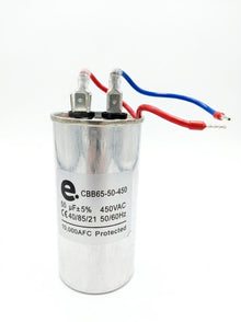 Capacitor Para Aire Acondicionado Metalico 50 Uf 450 V