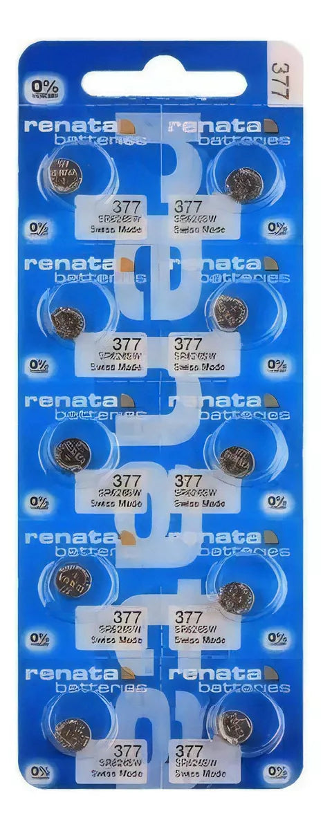 10 X Pilas Renata 377 Sr 626 Original Suiza Blister Cerrado