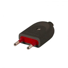 Ficha Macho Modular 2 Polos Sin Tierra 10 Amp  negro