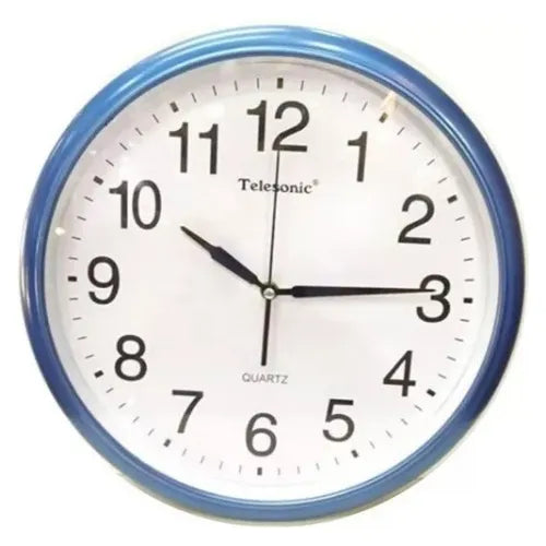 Reloj pared Cuarzo 10" Telesonic