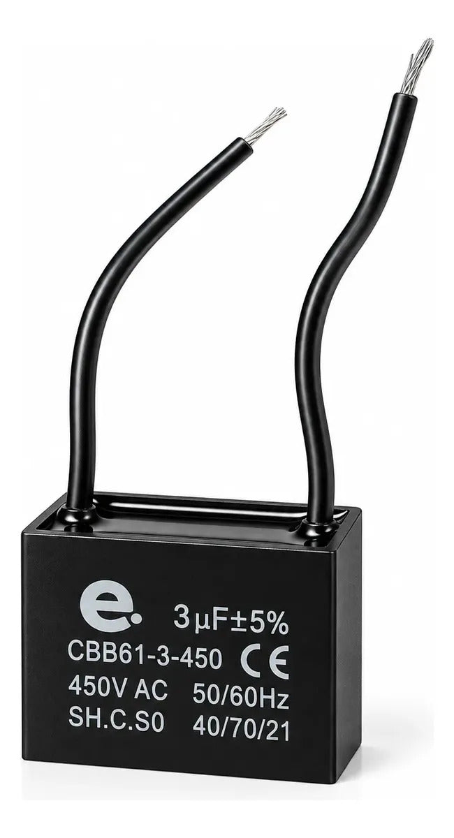 Condensador Capacitor P/ Motor, De Marcha 3uf