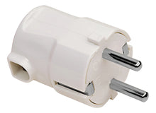 Ficha Schuko 16a 250v Cable A 90° Blanca Conatel