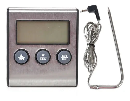 Termometro Digital Horno Con Sonda Timer