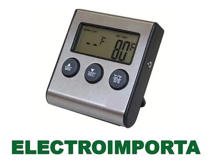 Termometro Digital Horno Con Sonda Timer