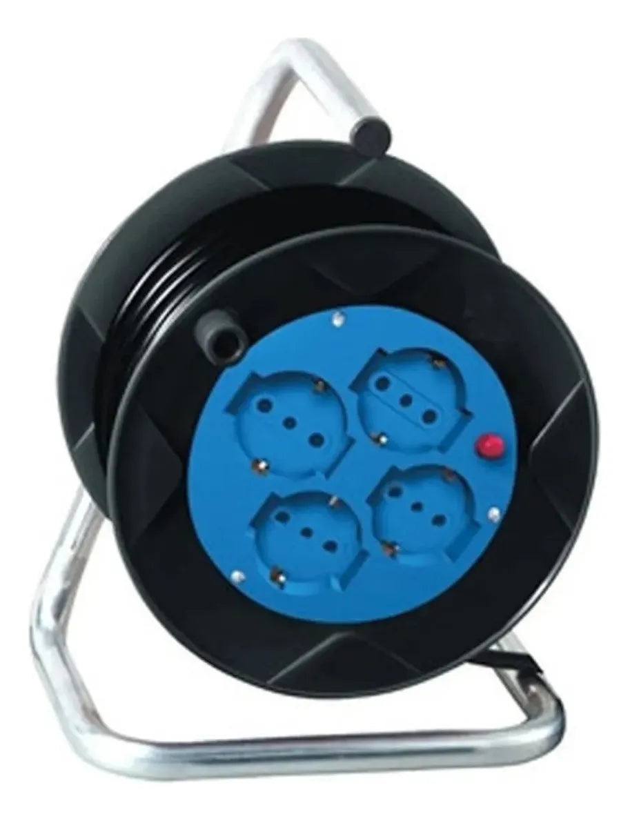 Contactum Carrete 4 Schk C/ 30m Ficha Schk Ct Negro