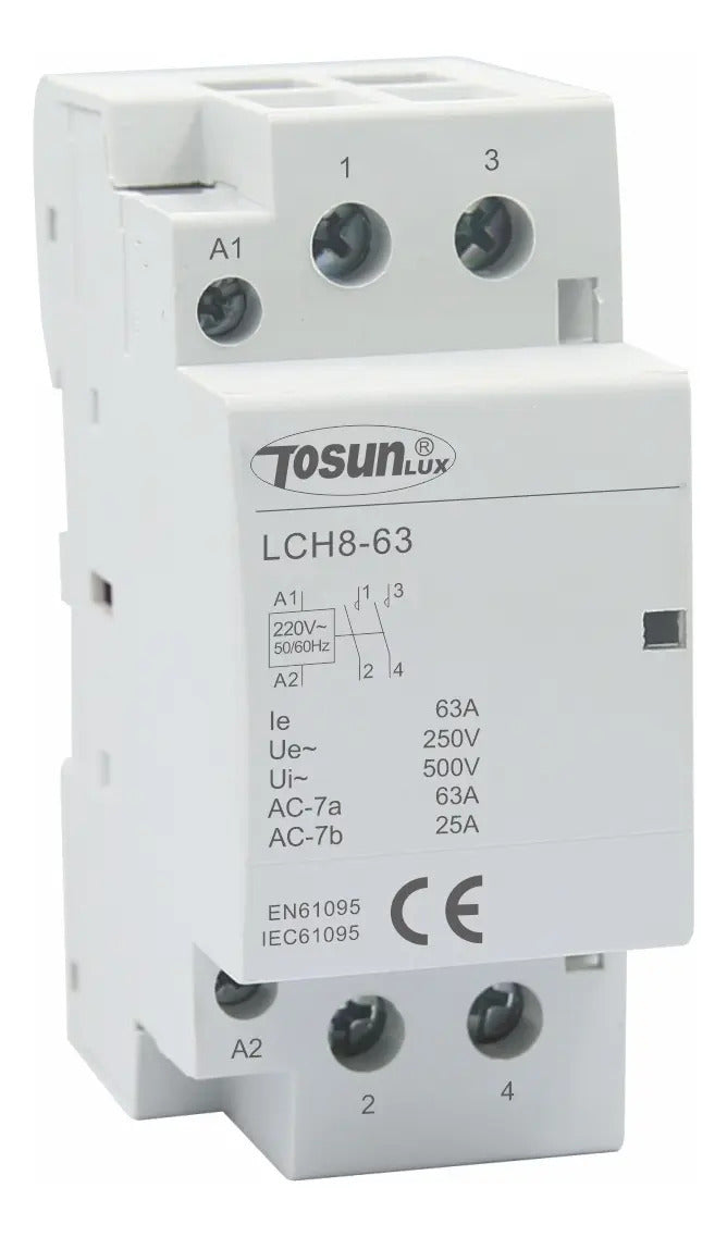 Contactor Relay Modular 63a 2p Din 220v Din