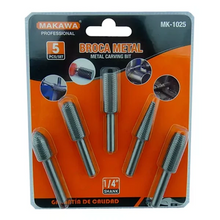 Kit Juego Brocas Madera Escofina Rotativa 1/4 5 Pcs