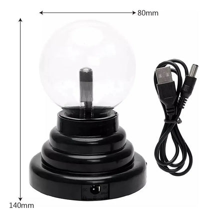 Lampara Bola Plasma Tesla Usb Y Pilas