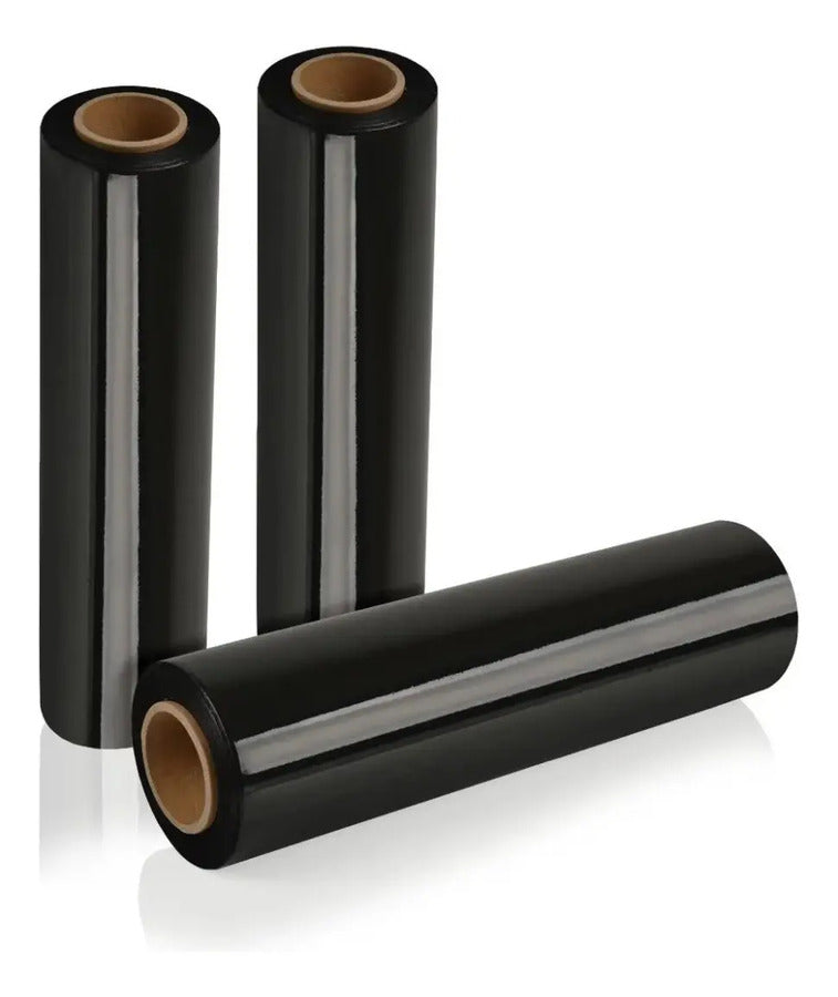 Nylon Film Negro Stretch Pallet Embalar 40 Mic