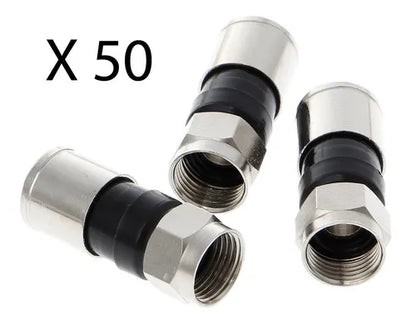 Terminales conectores rg6 50 unidades