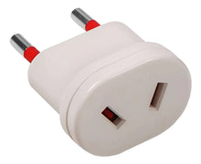 Adaptador De Corriente Ficha De 2 Patas Chatas A Redondas