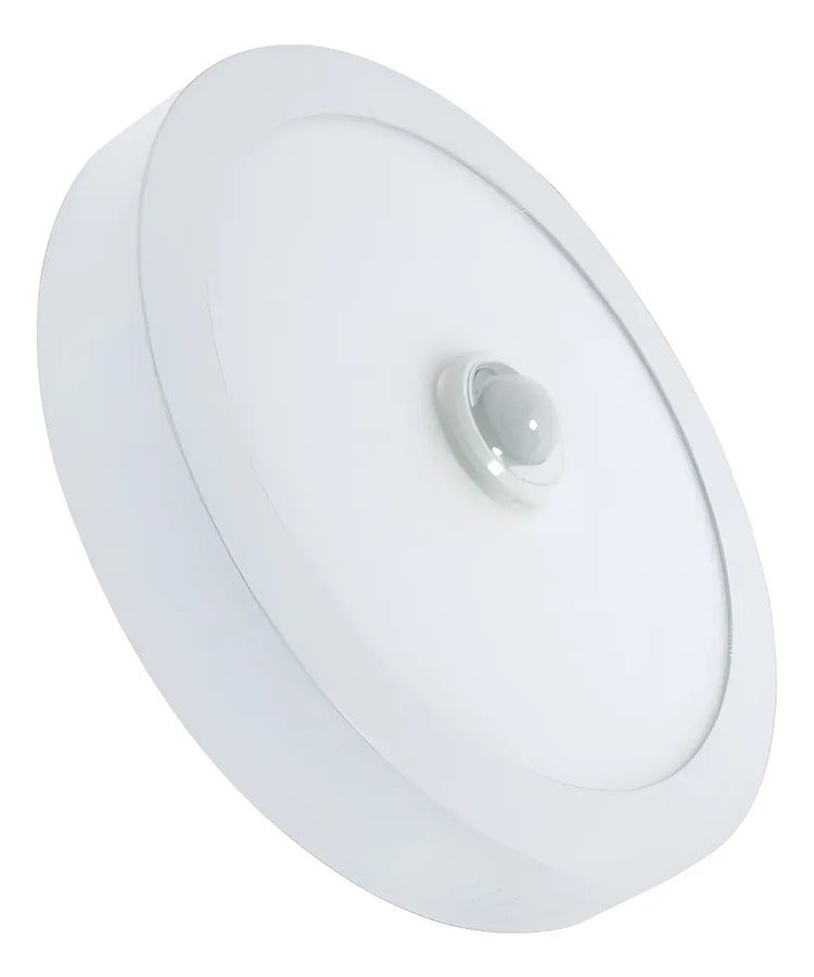 Panel Plafon Led 18w Redondo Con Sensor Movimiento