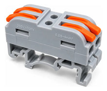 Bornera Conector Rápido Lt-223-2d - 2 Vías Para Riel Din
