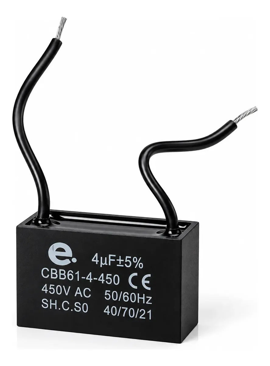 Capacitor Condensador 4uf Ventilador Aire