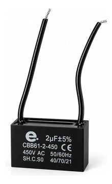 Capacitor Condensador 2 Uf Ventilador Aire Acondicionado