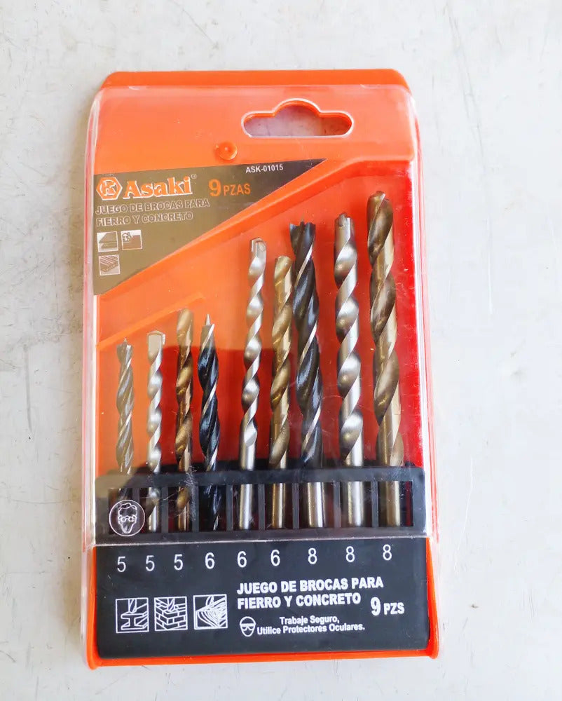 Mechas Taladro Metal/madera/concreto 16pcs