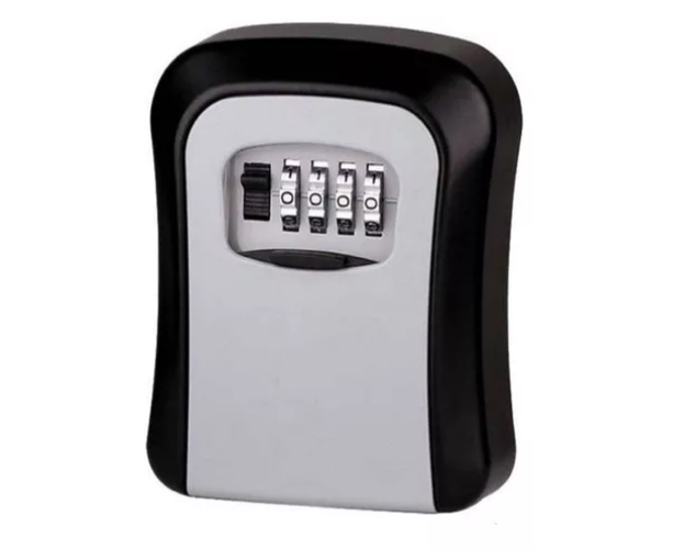 Caja Fuerte Guarda Valores Llaves Con Combinacion Exterior Color Negro/gris
