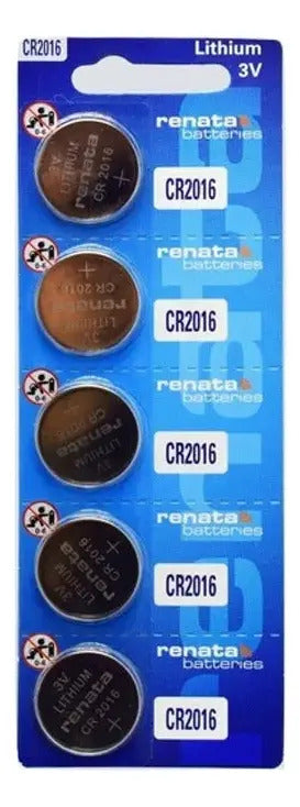 Pila Renata Lithium Cr2016 Botón x 5