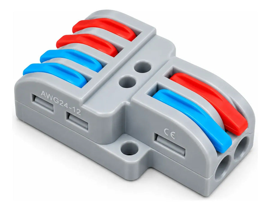 Bornera Conector Rápido Lt-422 - 6 Entradas - 32a