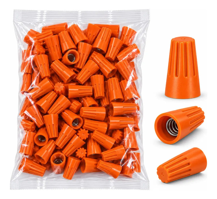 Conector De Giro Roscado 0,5 A 4 Mm2 Naranja