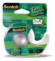 Cinta Adhesiva Magica 3m Scotch Con Color Verde Lisa