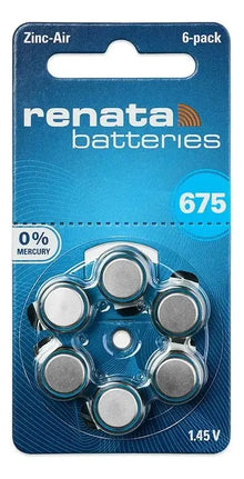 Pilas Nº675 Pack Por 6 Blíster Audifono